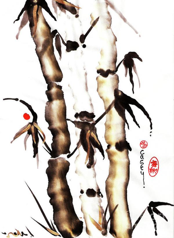 Elegant Sumi-e Paintings by Casey Shannon