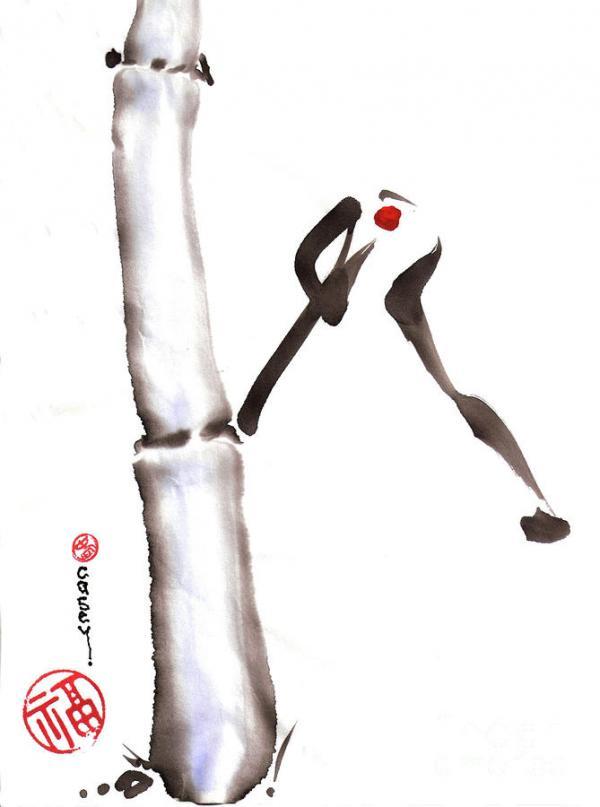 Elegant Sumi-e Paintings by Casey Shannon