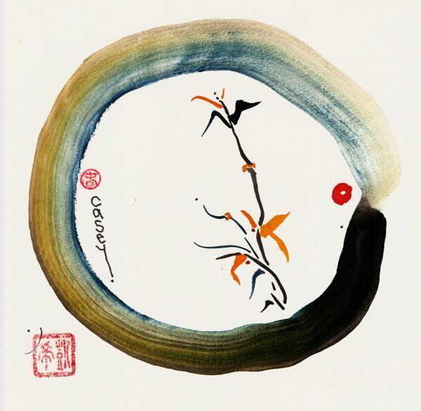 Elegant Sumi-e Paintings by Casey Shannon