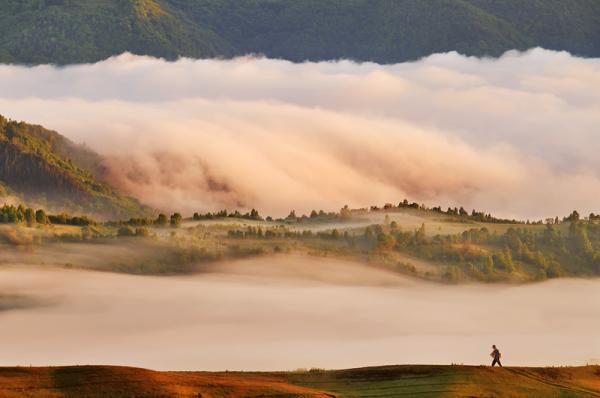 Cloudy mountains by Cornel Pufan