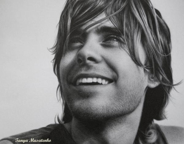 47 jared_leto_by_tanyamusatenko 35 Amazing Examples of Black And White Photography