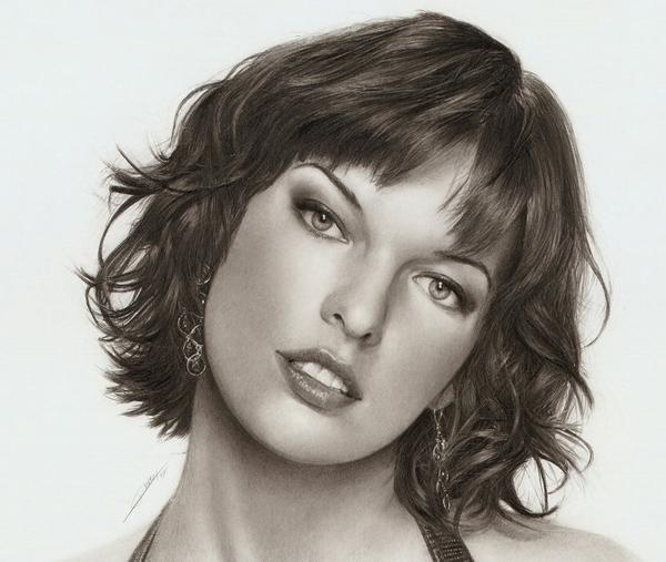 22 milla_jovovich_by_ambr0 35 Amazing Examples of Black And White Photography