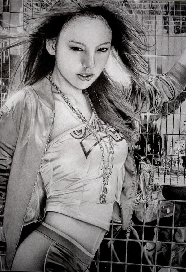 19 Lee_Hyori_2_by_KLSADAKO 35 Amazing Examples of Black And White Photography