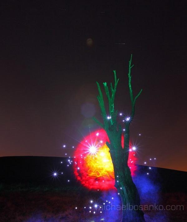 Light Art by Michael Bosanko
