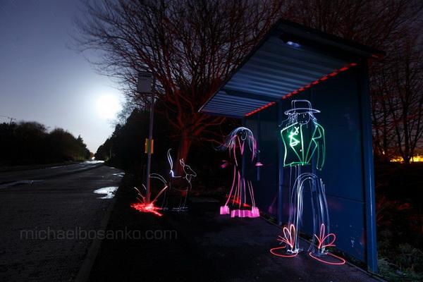 Light Art by Michael Bosanko