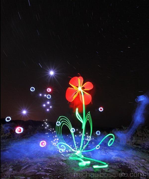 Light Art by Michael Bosanko