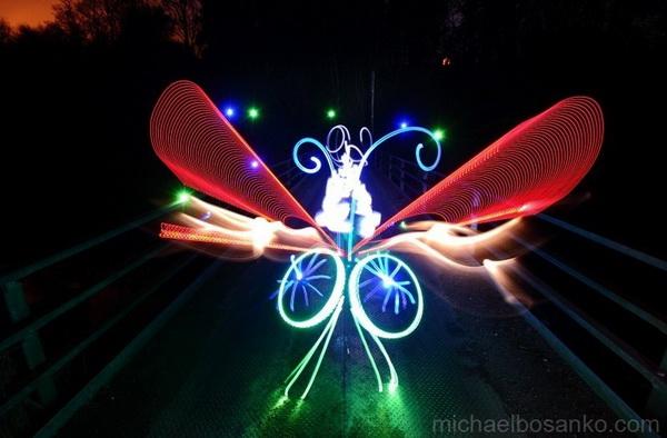 Light Art by Michael Bosanko