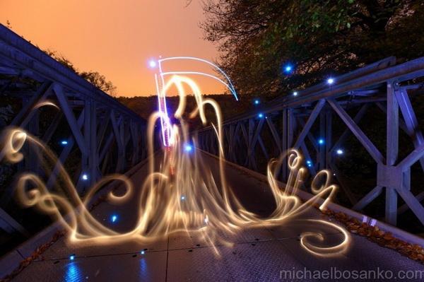 Light Art by Michael Bosanko