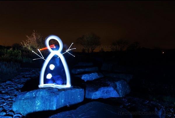 Light Art by Michael Bosanko