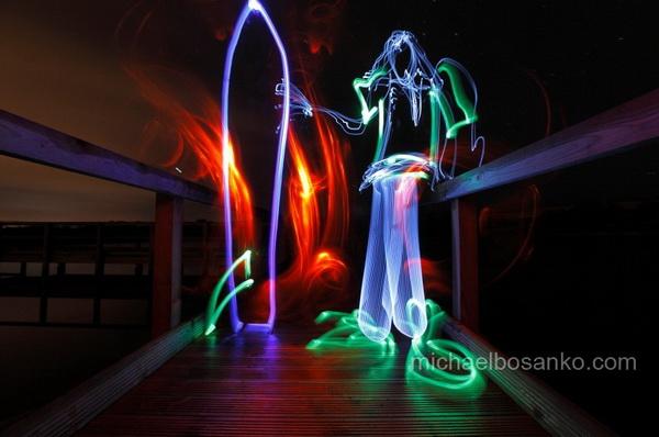 Light Art by Michael Bosanko