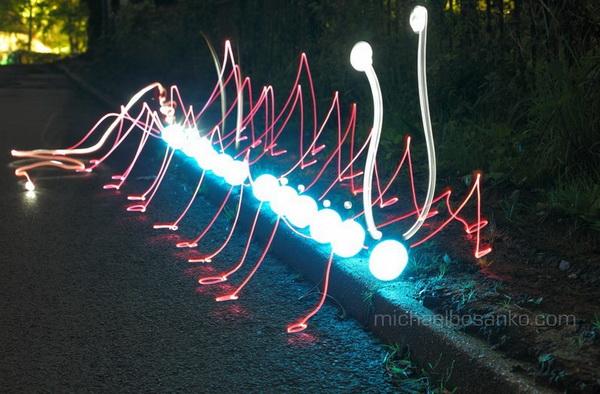 Light Art by Michael Bosanko
