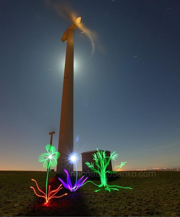 Light Art by Michael Bosanko