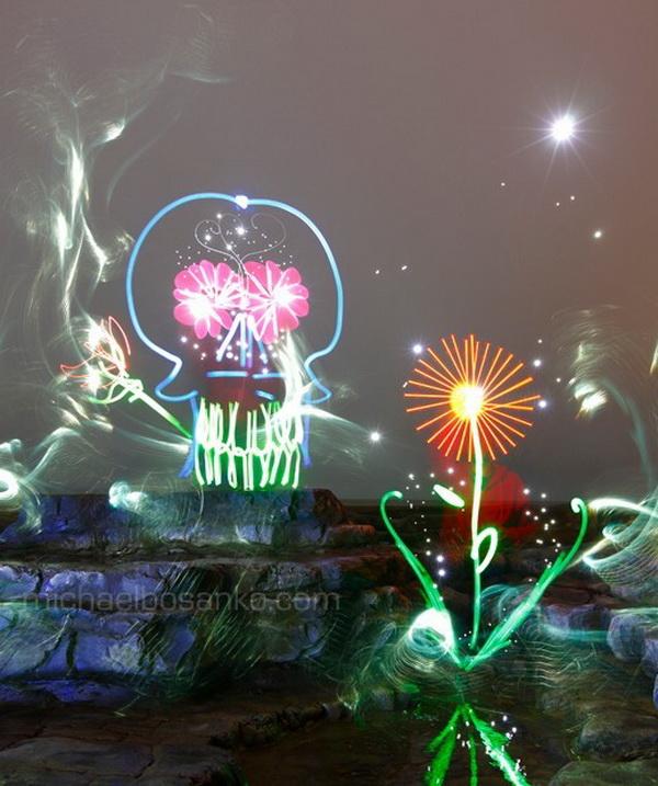 Light Art by Michael Bosanko