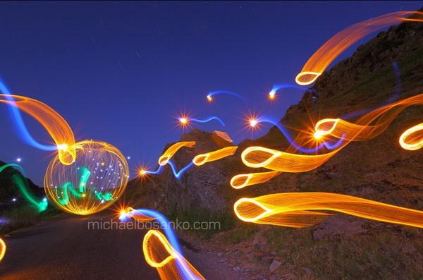 Light Art by Michael Bosanko