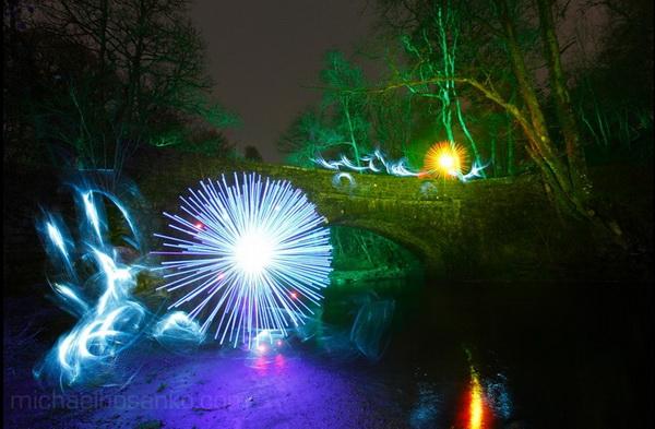 Light Art by Michael Bosanko