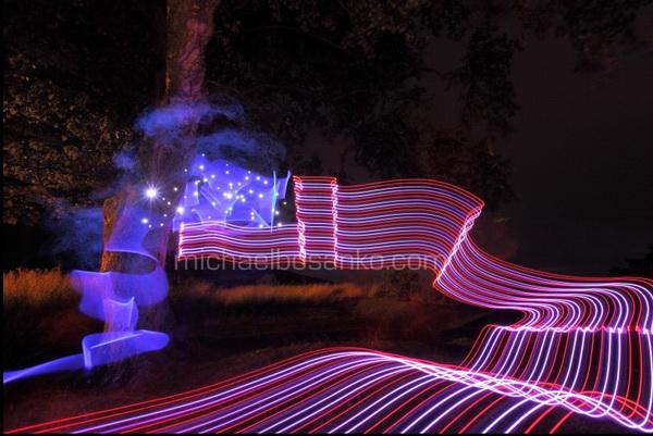Light Art by Michael Bosanko