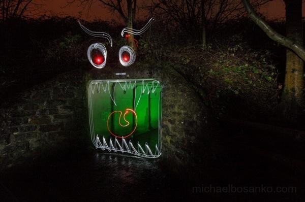 Light Art by Michael Bosanko