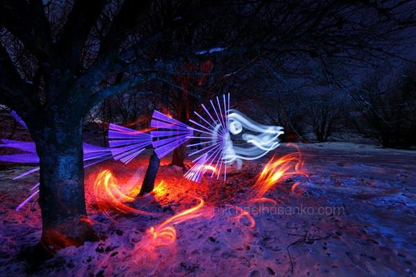 Light Art by Michael Bosanko
