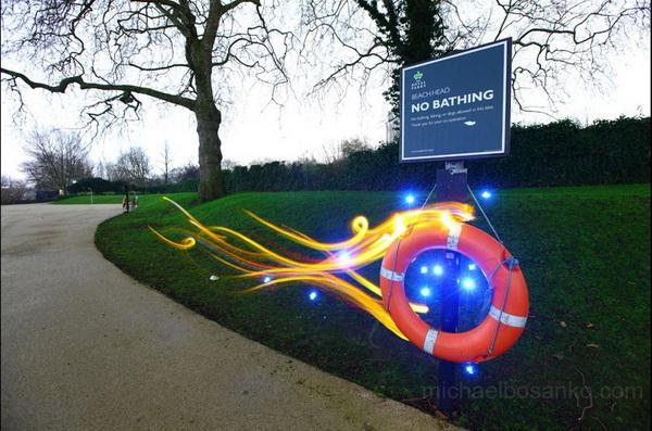 Light Art by Michael Bosanko