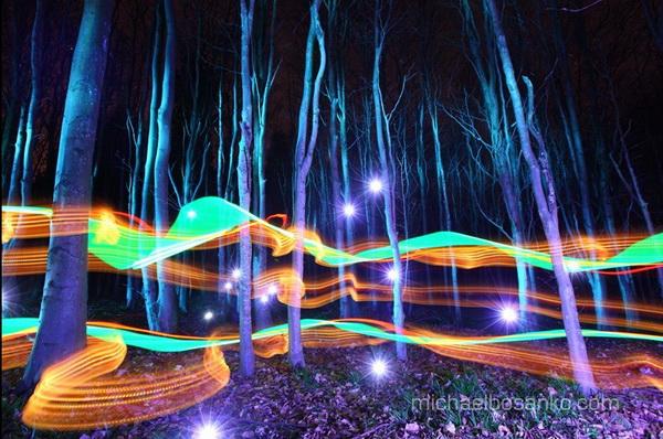 Light Art by Michael Bosanko