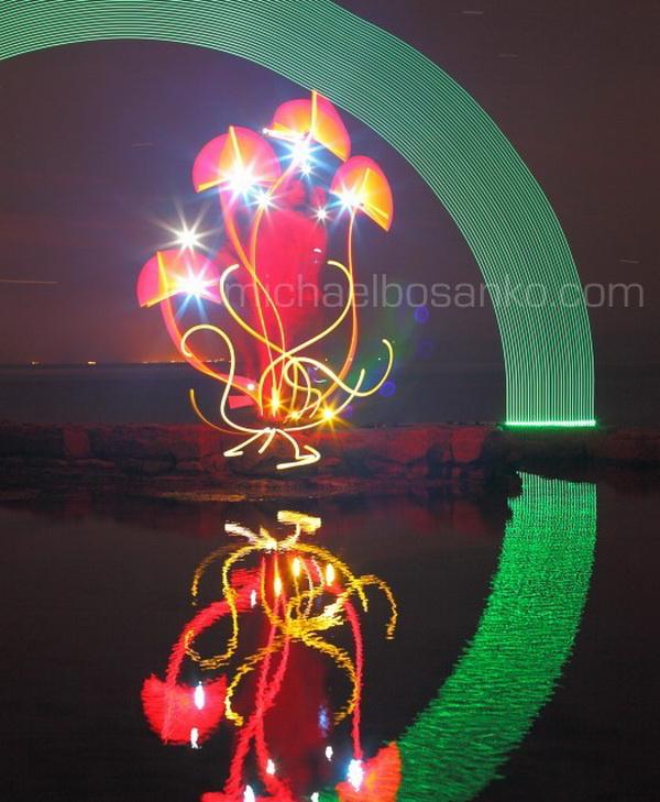 Light Art by Michael Bosanko