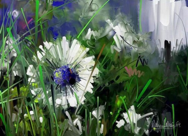 Flower Paintings by Waheed Nasir