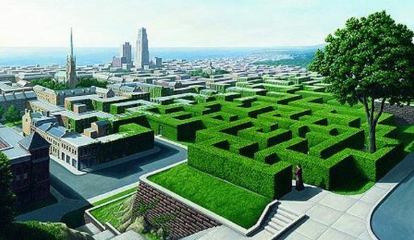 Optical Illusion Paintings by Rob Gonsalves