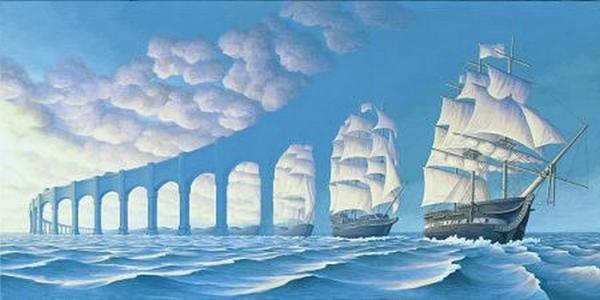 Optical Illusion Paintings by Rob Gonsalves