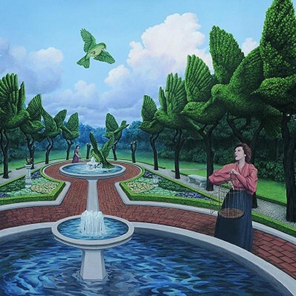 Optical Illusion Paintings by Rob Gonsalves