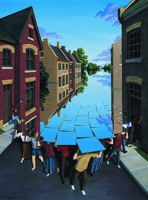 Optical Illusion Paintings by Rob Gonsalves