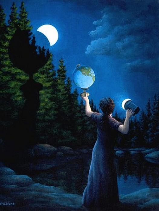 Optical Illusion Paintings by Rob Gonsalves