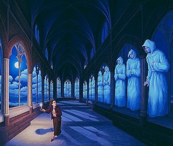 Optical Illusion Paintings by Rob Gonsalves
