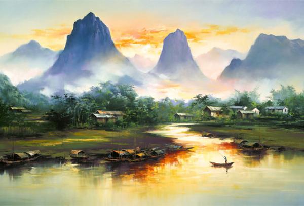 Landscape Paintings by Hong Leung