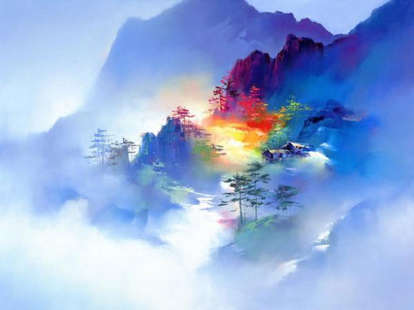 Landscape Paintings by Hong Leung