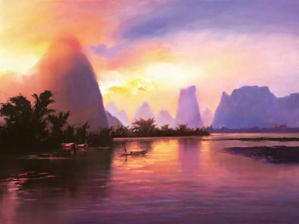 Landscape Paintings by Hong Leung