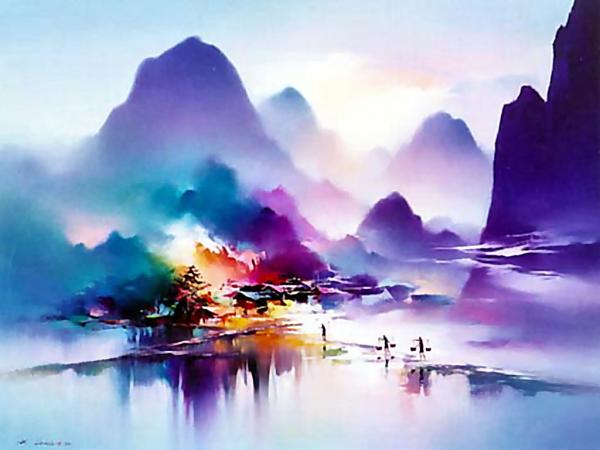 Landscape Paintings by Hong Leung