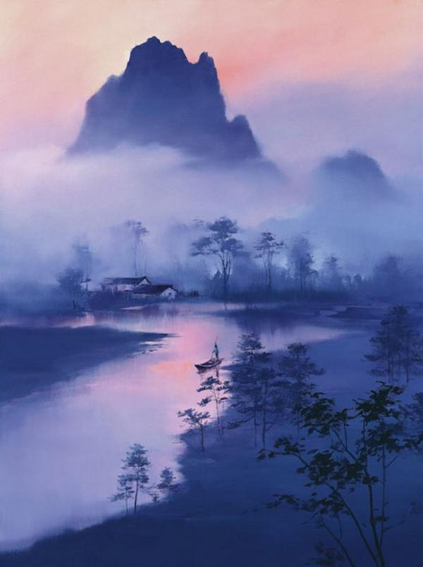 Landscape Paintings by Hong Leung
