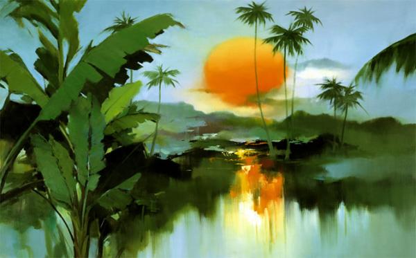 Landscape Paintings by Hong Leung
