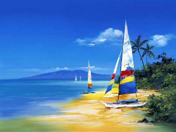 Landscape Paintings by Hong Leung