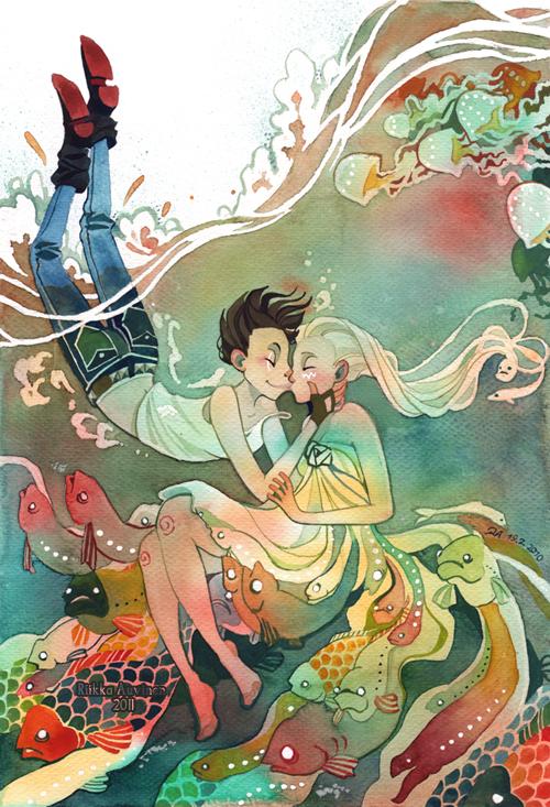 Watercolor Paintings by Riikka Auvinen