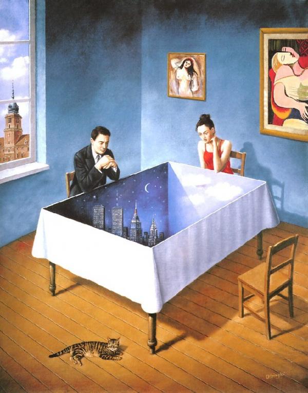 Surreal Paintings by Rafel Olbinski
