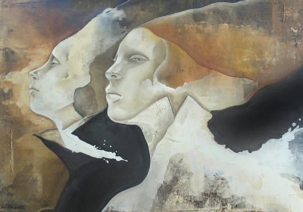 Surreal Portrait Paintings by Pascale Pratte