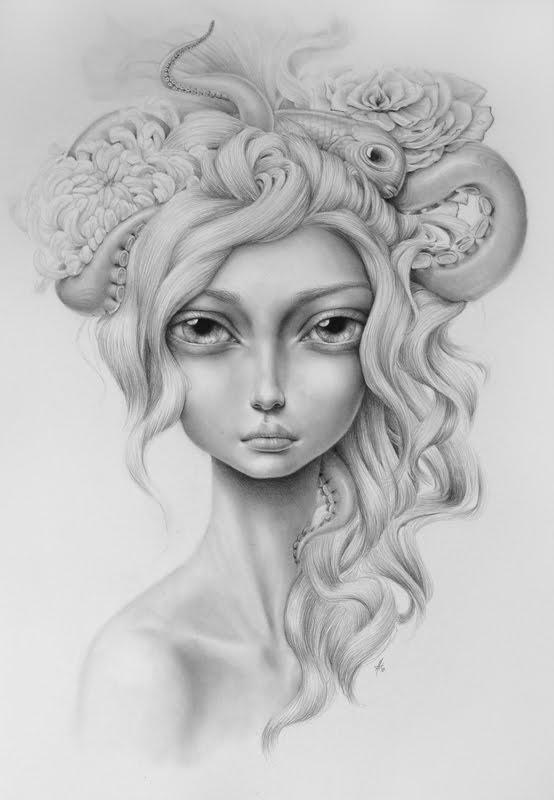 Surreal Portrait Paintings by Mandy Tsung