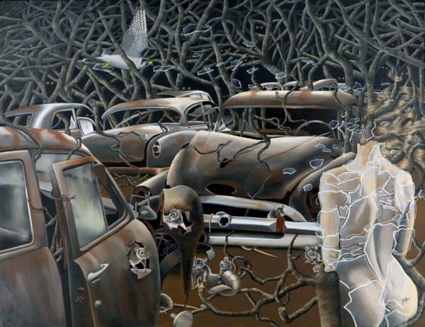 Surreal paintings by Dominique Hoffer