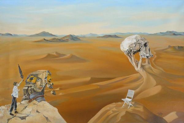 Surreal paintings by Dominique Hoffer