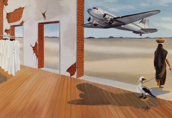 Surreal paintings by Dominique Hoffer