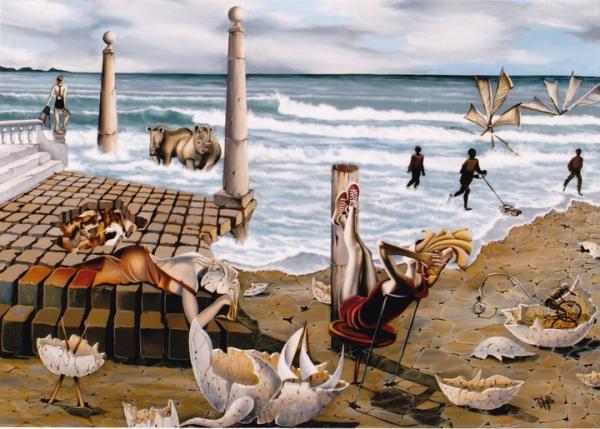 Surreal paintings by Dominique Hoffer