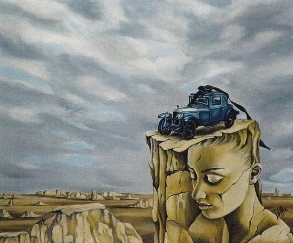 Surreal paintings by Dominique Hoffer