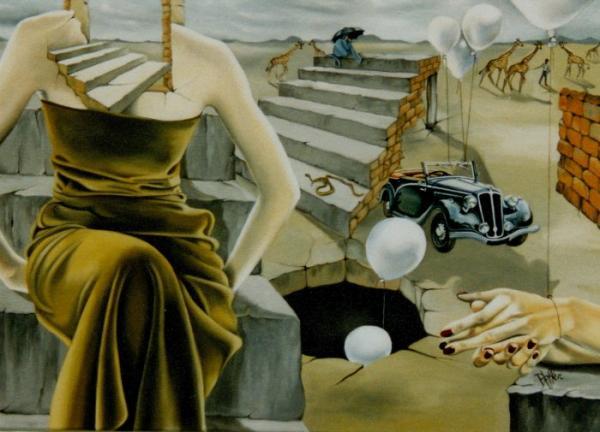 Surreal paintings by Dominique Hoffer