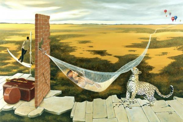 Surreal paintings by Dominique Hoffer